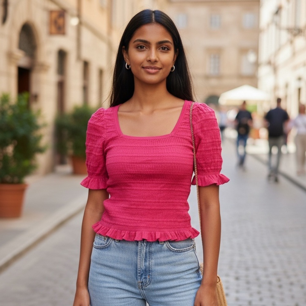 Adam Lippes Vibrant Pink Blouse